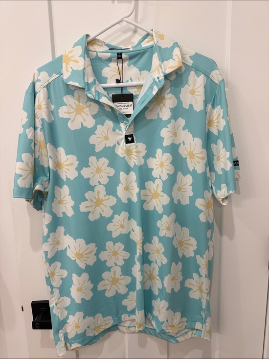 Bad Birdie Other - Bad Birdie Men’s Floral Golf Polo